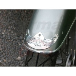 DASZEK LAMPY BŁOTNIKA NA LAMPĘ BŁOTNIK LIGHTBAR 4,5 CALA 4,5` CHROM METAL ZDOBIONY ORZEŁKIEM