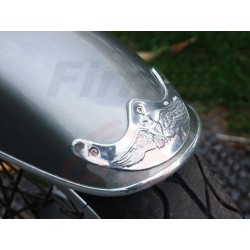 DASZEK LAMPY BŁOTNIKA NA LAMPĘ BŁOTNIK LIGHTBAR 4,5 CALA 4,5` CHROM METAL ZDOBIONY ORZEŁKIEM