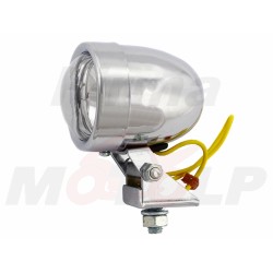 MINI REFLEKTORY PRZEDNIE LAMPY PRZÓD LIGHTBARY HALOGENY CHROM METAL 12V 35W