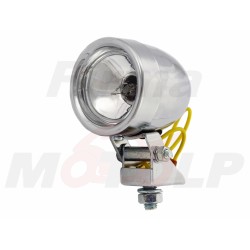 MINI REFLEKTORY PRZEDNIE LAMPY PRZÓD LIGHTBARY HALOGENY CHROM METAL 12V 35W