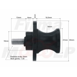 CRASH PADY SLIDERY ROLKI TYLNEGO WAHACZA TYŁ YAMAHA YZF 600 R6 YZF 1000 R1 R6S
