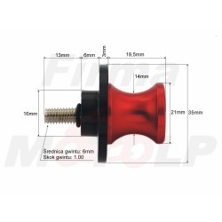 CRASH PADY SLIDERY ROLKI TYLNEGO WAHACZA TYŁ YAMAHA YZF 600 R6 YZF 1000 R1 R6S