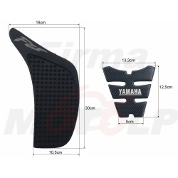 TANK PAD + OSŁONY BOCZNE ZBIORNIKA SIDE GRIP YAMAHA FZ1 FZ 1 1000 FZ-1 FAZER roczniki 2006-2015