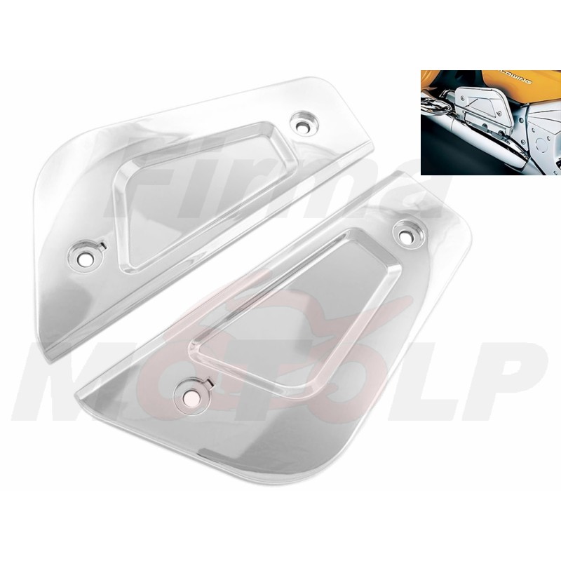 NAKŁADKI PODESTÓW AKCENTY OZDOBY CHROM NA PODESTY HONDA GL 1800 GOLD WING roczniki 2001-2009