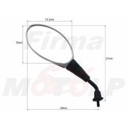 LUSTRA LUSTERKA UNIWERSALNE 8MM M8 x 1.25 CZARNO SZARE HOMOLOGACJA E11