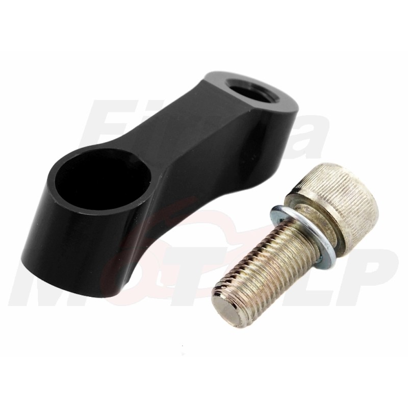 ADAPTER DYSTANS POSZERZENIE ROZSZERZENIE LUSTERKA LUSTEREK METAL CZARNY M10 x 1.25 PRAWY