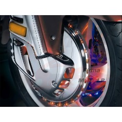 LEDOWE PODŚWIETLENIE TARCZY HAMULCOWEJ KOŁA LED LEDOWY CHROMOWANY AKCENT HONDA GL 1800 GOLD WING