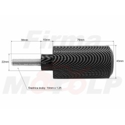 CRASH PADY SLIDERY OCHRANIACZE CARBON YAMAHA FZ1 FZ-1 FZ 1 1000 FAZER roczniki 2006-2008