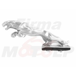 JAGUAR / PANTERA - CHROMOWANA METALOWA OZDOBA STATUETKA ORNAMENT AKCENT