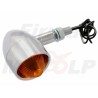 MIGACZE KIERUNKOWSKAZY KIERUNKI METALOWE CHROMOWANE Z DASZKIEM 12V 23W GWINT M10