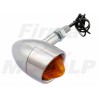 MIGACZE KIERUNKOWSKAZY KIERUNKI METALOWE CHROMOWANE Z DASZKIEM 12V 23W GWINT M10