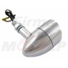MIGACZE KIERUNKOWSKAZY KIERUNKI METALOWE CHROMOWANE Z DASZKIEM 12V 23W GWINT M10