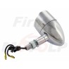 MIGACZE KIERUNKOWSKAZY KIERUNKI METALOWE CHROMOWANE Z DASZKIEM 12V 23W GWINT M10