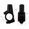 CZARNY METALOWY UCHWYT MOCOWANIE LUSTERKA M10 10MM NA KIEROWNICĘ 22MM