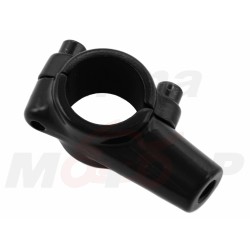 CZARNY METALOWY UCHWYT MOCOWANIE LUSTERKA M10 10MM NA KIEROWNICĘ 22MM