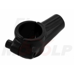 CZARNY METALOWY UCHWYT MOCOWANIE LUSTERKA M10 10MM NA KIEROWNICĘ 22MM