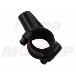 CZARNY METALOWY UCHWYT MOCOWANIE LUSTERKA M8 8MM X 1.25 NA KIEROWNICĘ 22MM