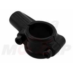 CZARNY METALOWY UCHWYT MOCOWANIE LUSTERKA M8 8MM X 1.25 NA KIEROWNICĘ 22MM