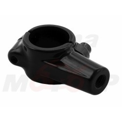 CZARNY METALOWY UCHWYT MOCOWANIE LUSTERKA M8 8MM X 1.25 NA KIEROWNICĘ 22MM