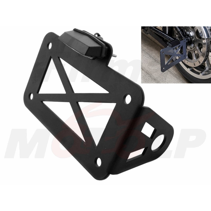 PODSTAWA UCHWYT BOCZNE MOCOWANIE TABLICY REJESTRACYJNEJ PODŚWIETLENIE BOBBER CAFE RACER