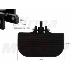 CZARNE METALOWE PODNÓŻKI PODESTY PODŁOGI HARLEY HD H-D CHOPPER DRAG KLASYK CRUISER