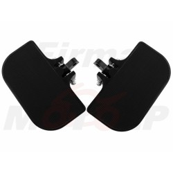 CZARNE METALOWE PODNÓŻKI PODESTY PODŁOGI HARLEY HD H-D CHOPPER DRAG KLASYK CRUISER