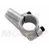SREBRNY METALOWY UCHWYT MOCOWANIE LUSTERKA M8 8MM NA KIEROWNICĘ 22MM