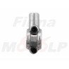 SREBRNY METALOWY UCHWYT MOCOWANIE LUSTERKA M8 8MM NA KIEROWNICĘ 22MM