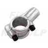 SREBRNY METALOWY UCHWYT MOCOWANIE LUSTERKA M8 8MM NA KIEROWNICĘ 22MM