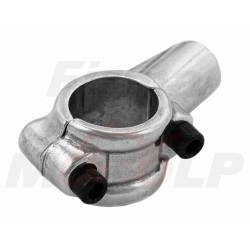 SREBRNY METALOWY UCHWYT MOCOWANIE LUSTERKA M8 8MM NA KIEROWNICĘ 22MM