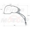 LUSTRA LUSTERKA METALOWE CHROMOWANE CZACHA CZASZKA HARLEY DAVIDSON HD H-D 8MM