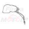 LUSTRA LUSTERKA METALOWE CHROMOWANE CZACHA CZASZKA HARLEY DAVIDSON HD H-D 8MM