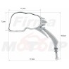 LUSTRA LUSTERKA METALOWE CHROMOWANE CZACHA CZASZKA HARLEY DAVIDSON HD H-D 8MM