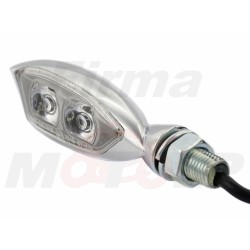 TYLNE KIERUNKOWSKAZY KIERUNKI TYŁ MIGACZE STOP LUB POZYCYJNE LED LEDOWE CHROM METAL HOMOLOGACJA E9