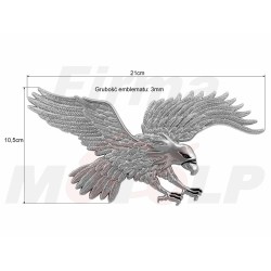 ORZEŁ ORZEŁEK ORNAMENT OZDOBA AKCENT NAKLEJKA CHROM TWORZYWO CHOPPER DRAG CRUISER KLASYK