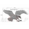 ORZEŁ ORZEŁEK ORNAMENT OZDOBA AKCENT NAKLEJKA CHROM TWORZYWO CHOPPER DRAG CRUISER KLASYK