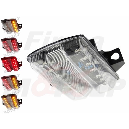 TYLNA LAMPA TYŁ LED BIAŁA CLEAR Z KIERUNKOWSKAZAMI SUZUKI SV 650 1000 roczniki 2003-2012