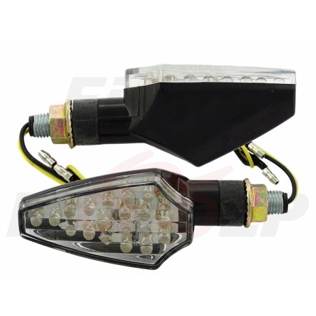 MIGACZE KIERUNKOWSKAZY 20 LED LEDOWE CZARNE 12V 0,8W HOMOLOGACJA E11