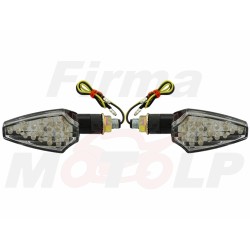 MIGACZE KIERUNKOWSKAZY 20 LED LEDOWE CZARNE 12V 0,8W HOMOLOGACJA E11
