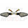 MIGACZE KIERUNKOWSKAZY 20 LED LEDOWE CZARNE 12V 0,8W HOMOLOGACJA E11