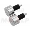 KOŃCÓWKI ZAKOŃCZENIA DO KIEROWNICY 22MM METALOWE CHROMOWANE ROZPOROWE