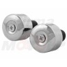 KOŃCÓWKI ZAKOŃCZENIA DO KIEROWNICY 22MM METALOWE CHROMOWANE ROZPOROWE