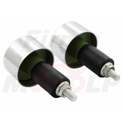 KOŃCÓWKI ZAKOŃCZENIA DO KIEROWNICY 22MM METALOWE CHROMOWANE ROZPOROWE