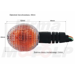 MIGACZE KIERUNKOWSKAZY KIERUNKI YAMAHA DT 50 125 E LC MBK WR 250 450 XT 125 660 HOMOLOGACJA E11