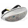 TYLNA LAMPA TYŁ UNIWERSALNA LEDOWA LED 12V 1,5 / 0,5W CHROM HOMOLOGACJA E8