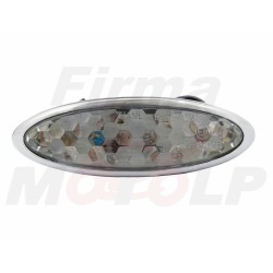 TYLNA LAMPA TYŁ UNIWERSALNA LEDOWA LED 12V 1,5 / 0,5W CHROM HOMOLOGACJA E8