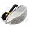 TYLNA LAMPA TYŁ UNIWERSALNA LEDOWA LED 12V 1,5 / 0,5W CHROM HOMOLOGACJA E8
