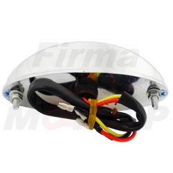 TYLNA LAMPA TYŁ UNIWERSALNA LEDOWA LED 12V 1,5 / 0,5W CHROM HOMOLOGACJA E8