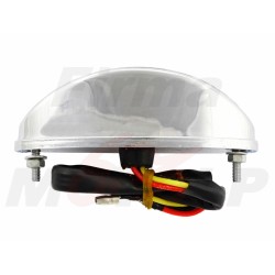 TYLNA LAMPA TYŁ UNIWERSALNA LEDOWA LED 12V 1,5 / 0,5W CHROM HOMOLOGACJA E8