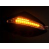 LUSTRA LUSTERKA Z LEDOWYMI KIERUNKOWSKAZAMI LED 12V DO MONTAŻU NA OWIEWKĘ OWIEWKA CZARNY POŁYSK